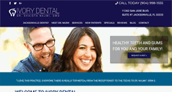 Desktop Screenshot of ivorydentaljacksonville.com